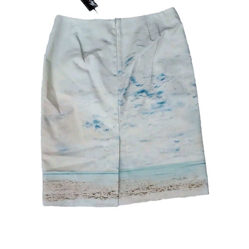 Lord & Taylor $110 RTL Palm Beach Graphic Print Lined Pencil Skirt Sz 8P NWT - Picture 3 of 8